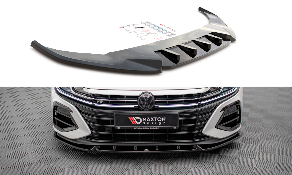 Front Ansatz V.2 für Volkswagen Arteon R schwarz Hochglanz