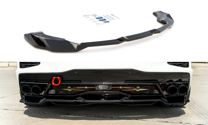 Mittlerer Diffusor Heck Ansatz für Chevrolet Corvette C8 schwarz matt