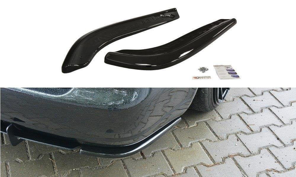 Heck Ansatz Flaps Diffusor für AUDI S4 B5 Avant schwarz matt