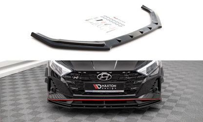Front Ansatz V.1 für Hyundai I20 N Mk3 schwarz Hochglanz