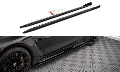 Seitenschweller Ansatz für V.1 für BMW M4 G82 schwarz matt