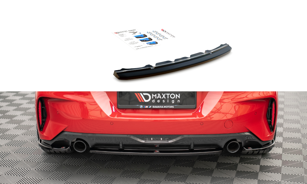 Mittlerer Diffusor Heck Ansatz für BMW Z4 M-Paket G29 schwarz Hochglanz