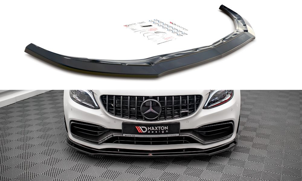 Front Ansatz V.3 für Mercedes-AMG C63 Coupe C205 Facelift schwarz matt