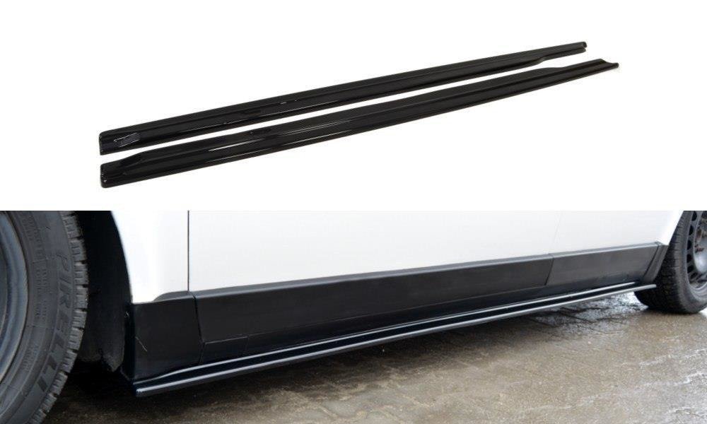 Seitenschweller Ansatz für VW PASSAT B5 schwarz Hochglanz