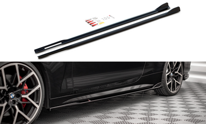 Seitenschweller Ansatz für V.2 für BMW 4er M-Paket G22 schwarz matt