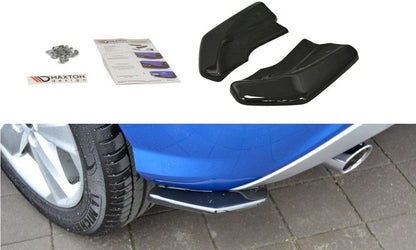 Heck Ansatz Flaps Diffusor für Audi Q2 Mk.1 schwarz matt