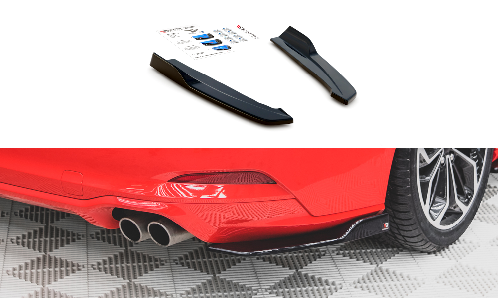 Heck Ansatz Flaps Diffusor V.2 für Ford Focus ST-Line Kombi Mk4 schwarz matt