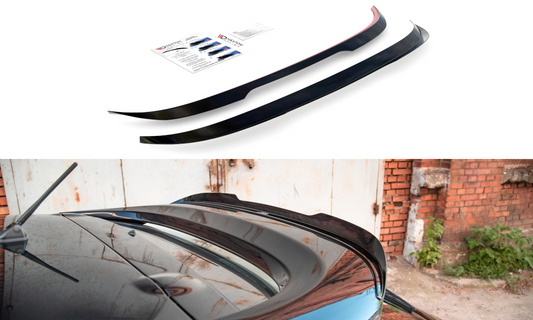 Spoiler CAP für Mitsubishi Lancer Sportback Mk8 schwarz Hochglanz