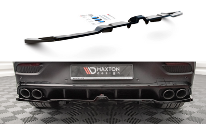 Mittlerer Diffusor Heck Ansatz DTM Look für Mercedes-AMG GLE Coupe C167 schwarz matt