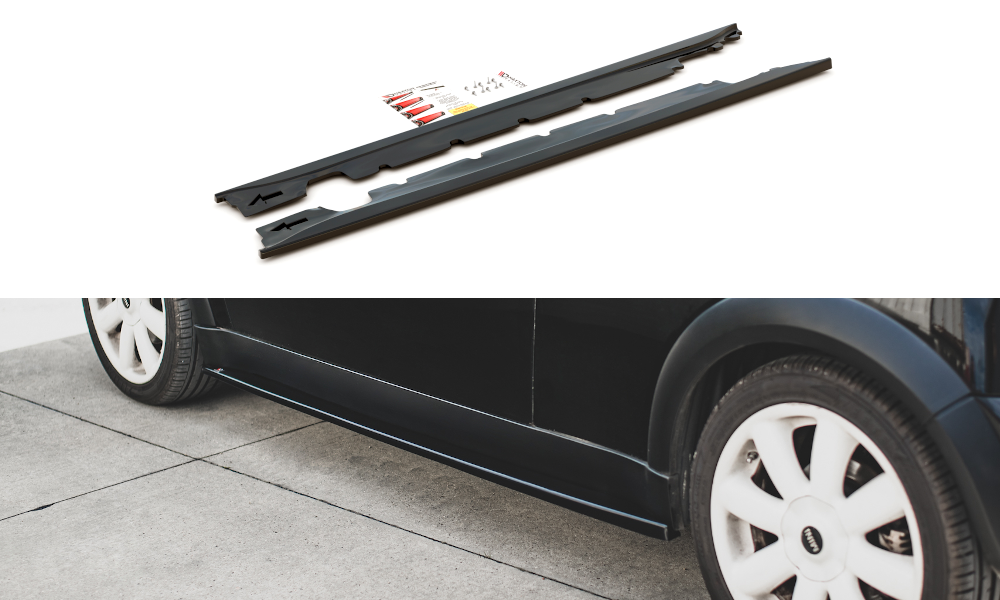 Seitenschweller Ansatz für Mini Cooper / One R50 Carbon Look