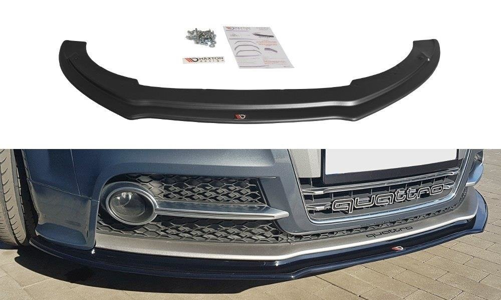 Front Ansatz V.1 für Audi TT S / S-Line Mk2 (8J) schwarz Hochglanz