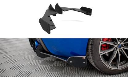 Street Pro Heck Ansatz Flaps Diffusor +Flaps für Subaru BRZ Mk1 Facelift schwarz Hochglanz