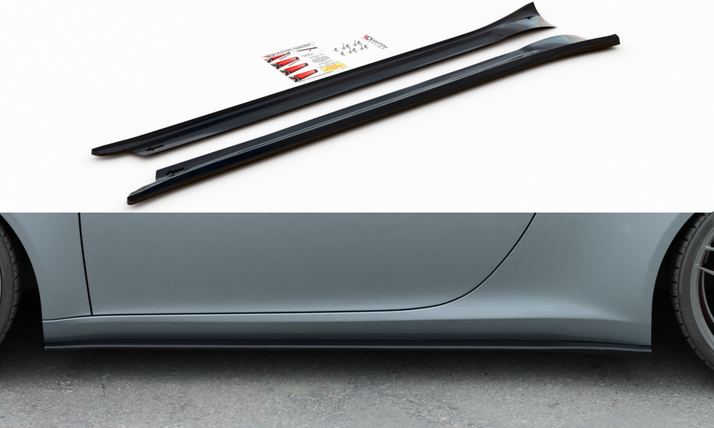Seitenschweller Ansatz für Porsche 911 Carrera 991 Carbon Look