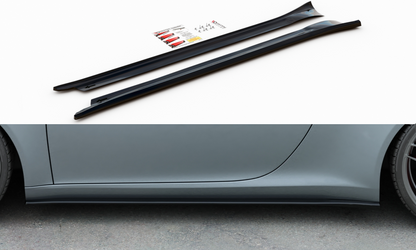 Seitenschweller Ansatz für Porsche 911 Carrera 991 Carbon Look