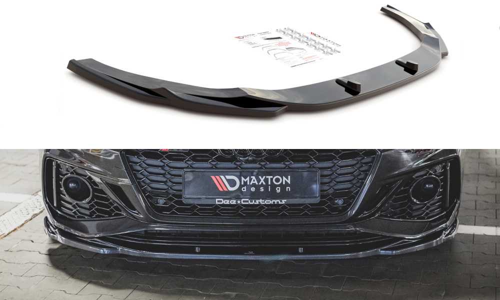 Front Ansatz V.3 für Audi RS5 F5 Facelift schwarz matt