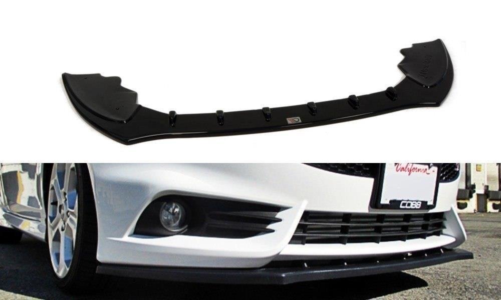 Front Ansatz V.1 für Ford Fiesta ST Mk7 FL schwarz Hochglanz