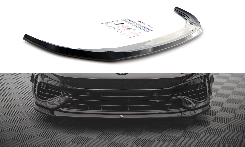 Front Ansatz V.5 für Volkswagen Golf R Mk8 Carbon Look