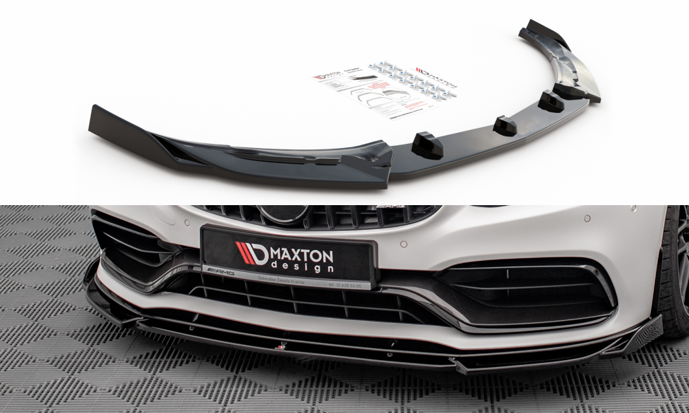 Front Ansatz V.2 für Mercedes-AMG C63 Coupe C205 Facelift Carbon Look
