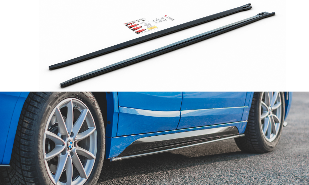 Seitenschweller Ansatz für BMW X2 F39 M-Paket Carbon Look