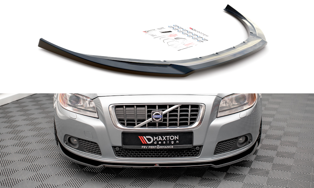 Front Ansatz V.2 für Volvo V70 Mk3 Carbon Look