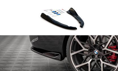Heck Ansatz Flaps Diffusor V.2 für BMW 4er M-Paket G22 Carbon Look