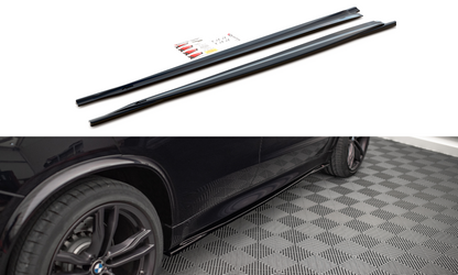 Seitenschweller Ansatz für BMW X5 M F15 schwarz matt
