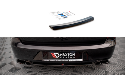 Mittlerer Diffusor Heck Ansatz für Seat Exeo Carbon Look