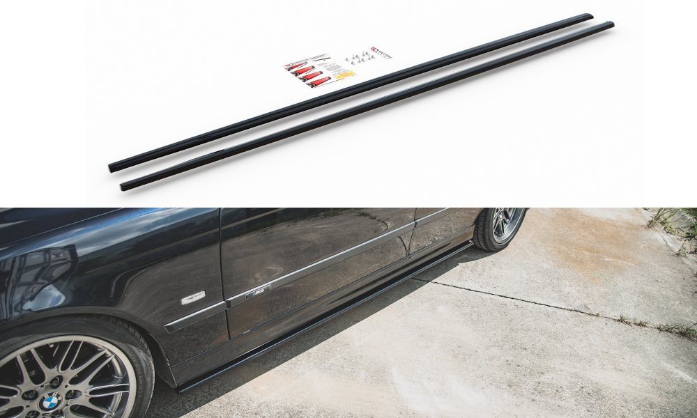 Seitenschweller Ansatz für BMW M5 E39 schwarz Hochglanz