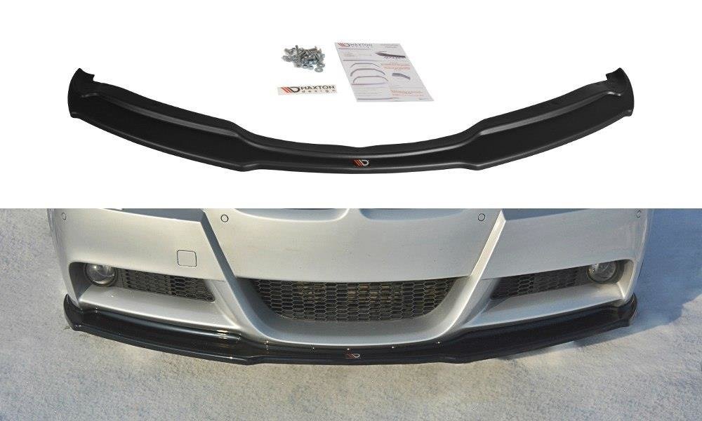 Front Ansatz V.1 für BMW 3er E90 M Paket schwarz Hochglanz