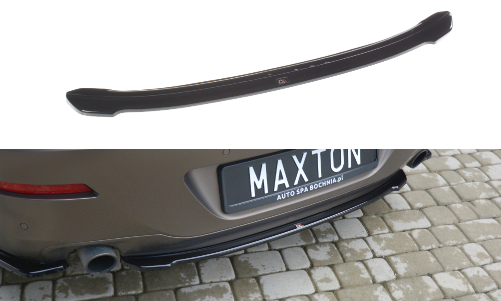 Mittlerer Diffusor Heck Ansatz für BMW 6er GRAN COUPÉ Carbon Look