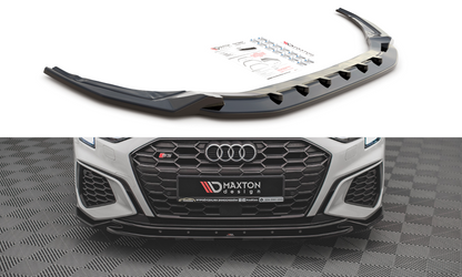 Front Ansatz V.2 für Audi S3 / A3 S-Line 8Y schwarz Hochglanz