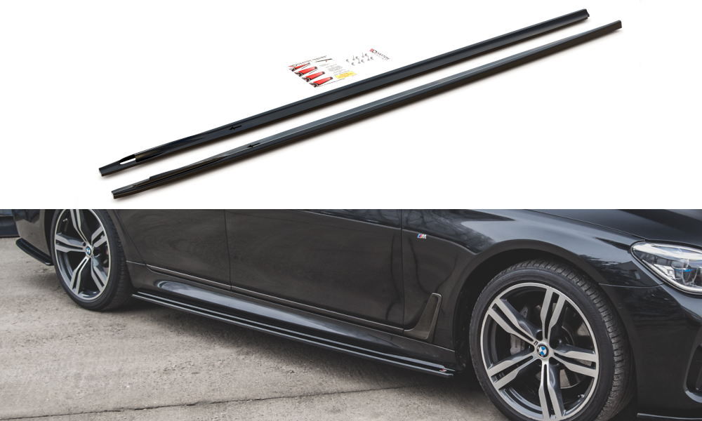 Seitenschweller Ansatz für BMW 7 M-Paket G11 Carbon Look