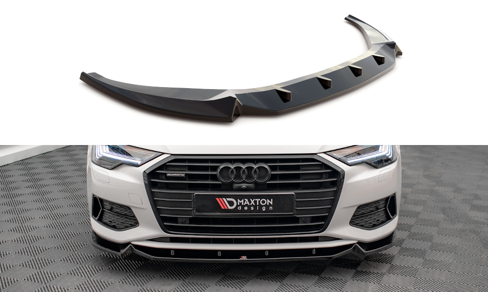 Front Ansatz V.2 für Audi A6 C8 schwarz matt