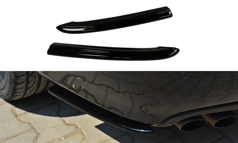 Heck Ansatz Flaps Diffusor für Audi A4 B8 Carbon Look