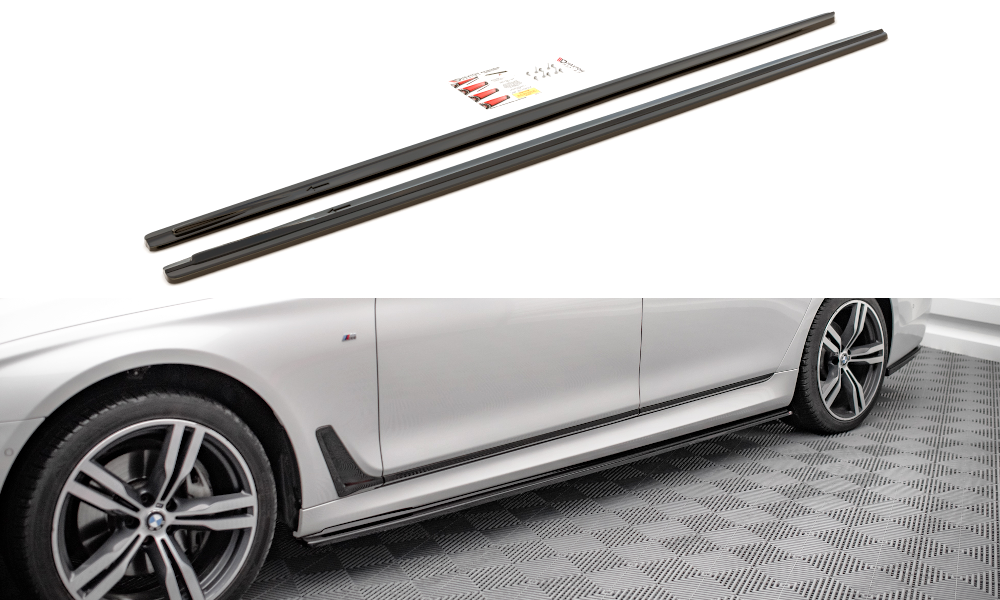 Seitenschweller Ansatz für BMW 7 Lang M-Paket G12 Carbon Look