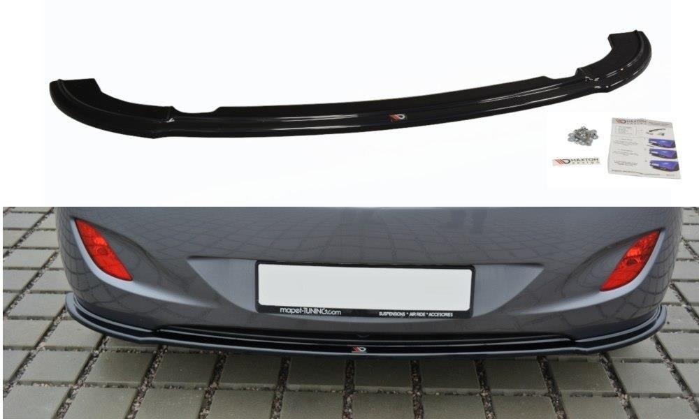 Mittlerer Diffusor Heck Ansatz für Hyundai i30 mk.2 Carbon Look