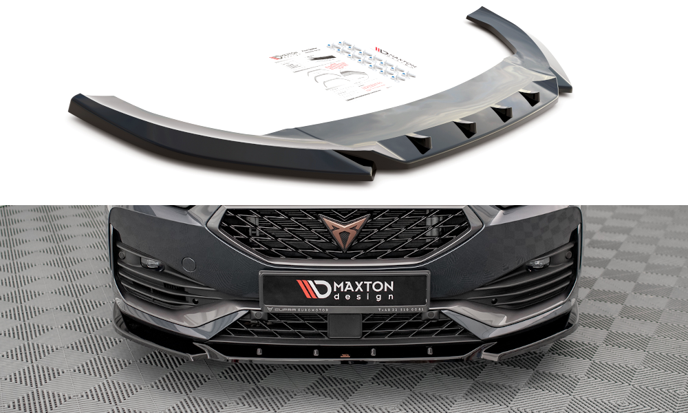 Front Ansatz V.3 für Cupra Leon schwarz Hochglanz
