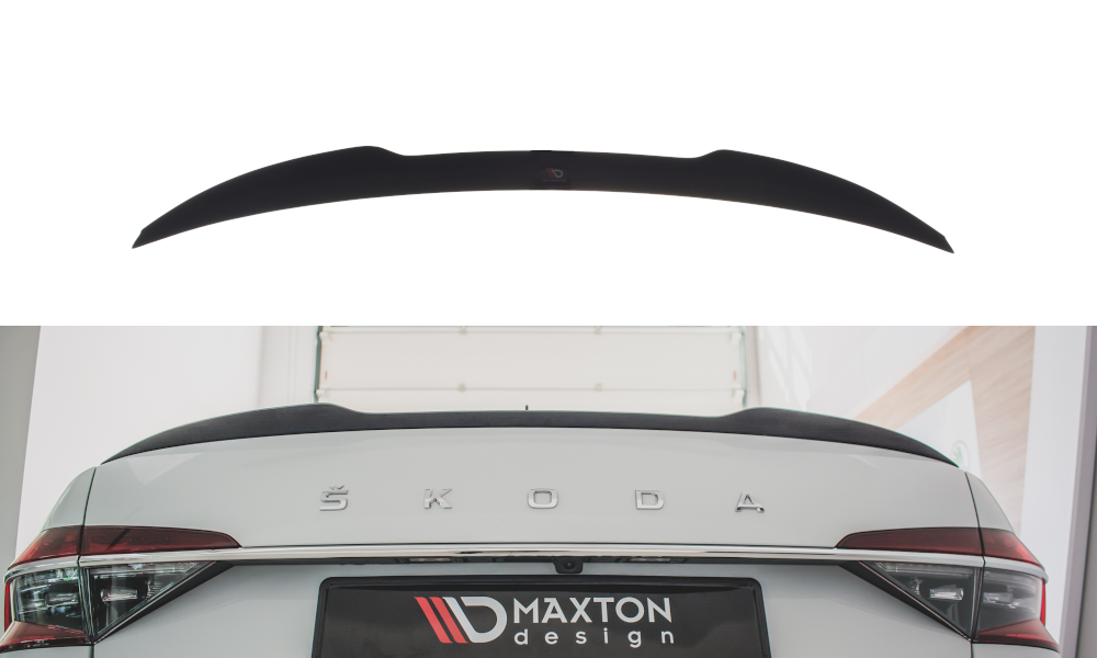 Spoiler CAP V.2 für Skoda Superb Mk3 / Mk3 FL Hatchback Carbon Look