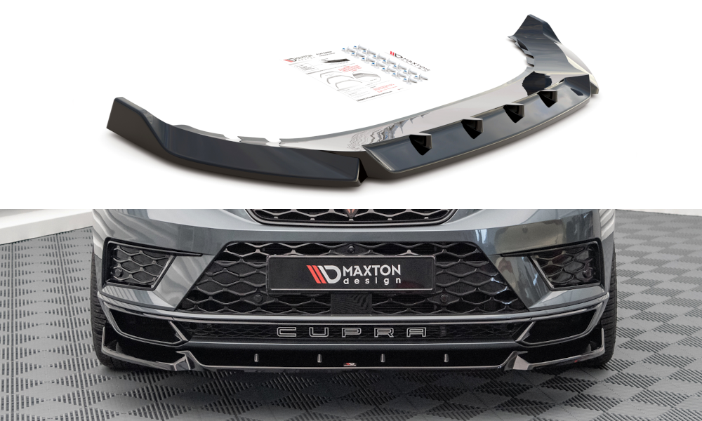Front Ansatz V.1 für Cupra Ateca schwarz Hochglanz