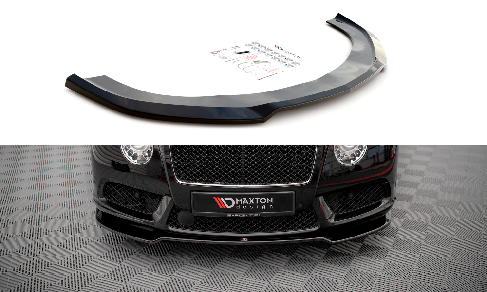 Front Ansatz V.1 für Bentley Continental GT V8 S Mk2 schwarz Hochglanz