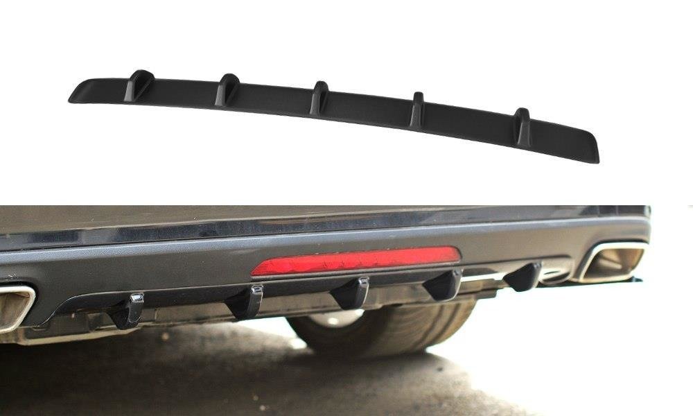 Diffusor Heck Ansatz für Mercedes CLS C218 schwarz Hochglanz