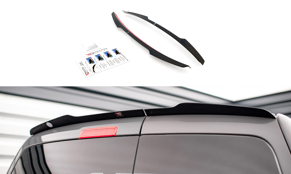Spoiler CAP für Volkswagen Caddy Mk3 Facelift Carbon Look