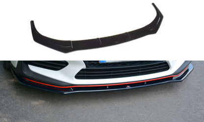Front Ansatz V.1 für HYUNDAI I30 Mk3 N  schwarz Hochglanz