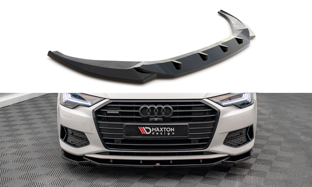 Front Ansatz V.1 für Audi A6 C8 schwarz matt