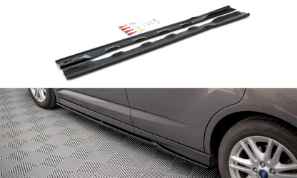 Seitenschweller Ansatz für Ford C-Max Mk2 schwarz matt