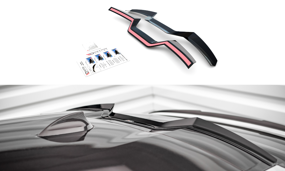 Spoiler CAP für BMW X6 M-Paket G06 schwarz Hochglanz
