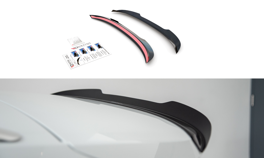 Spoiler CAP für Skoda Octavia Standard / RS Mk4 Combi schwarz Hochglanz