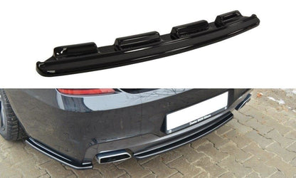 Mittlerer Diffusor Heck Ansatz für BMW 6er Gran Coupé M Paket  schwarz Hochglanz
