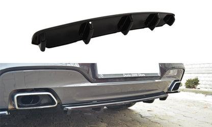 Mittlerer Diffusor Heck Ansatz für BMW 6er Gran Coupé M Paket DTM LOOK schwarz Hochglanz