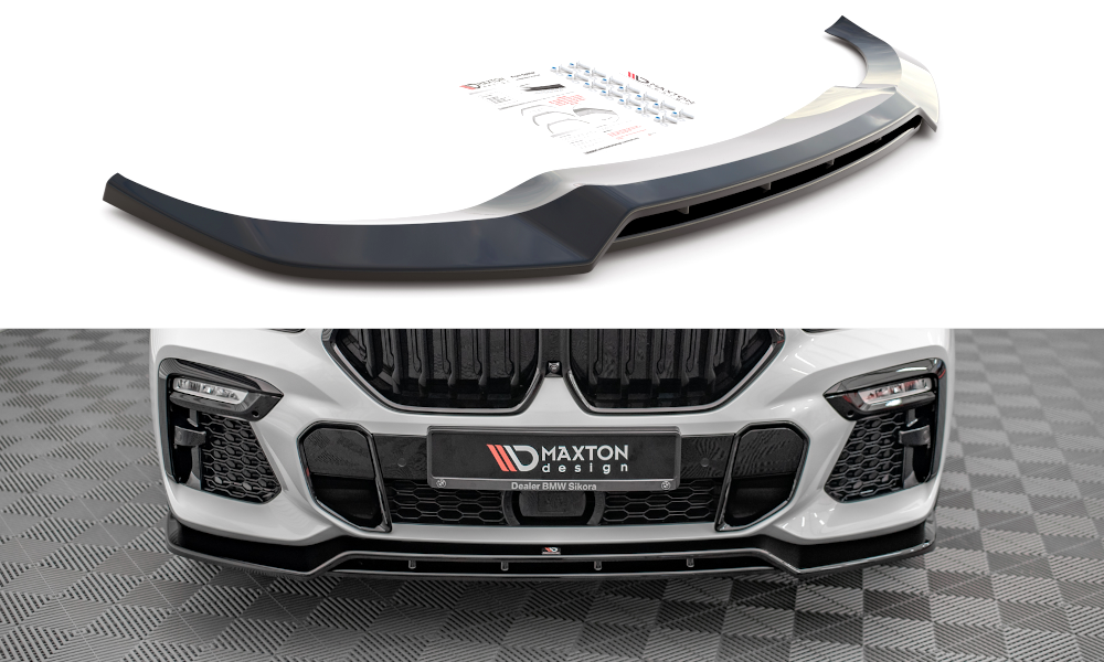 Front Ansatz V.2 für BMW X6 M-Paket G06 Carbon Look